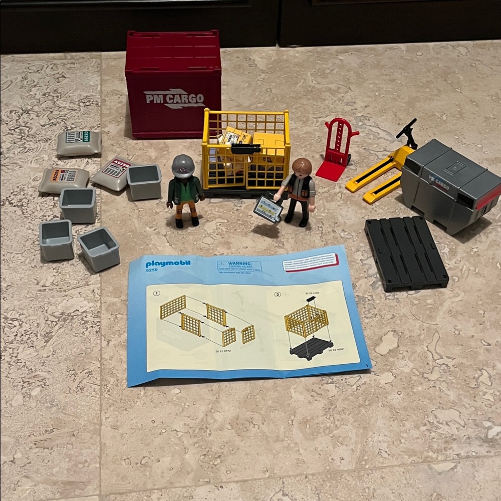 Playmobil Cargo Loading Team (5259) with Manual